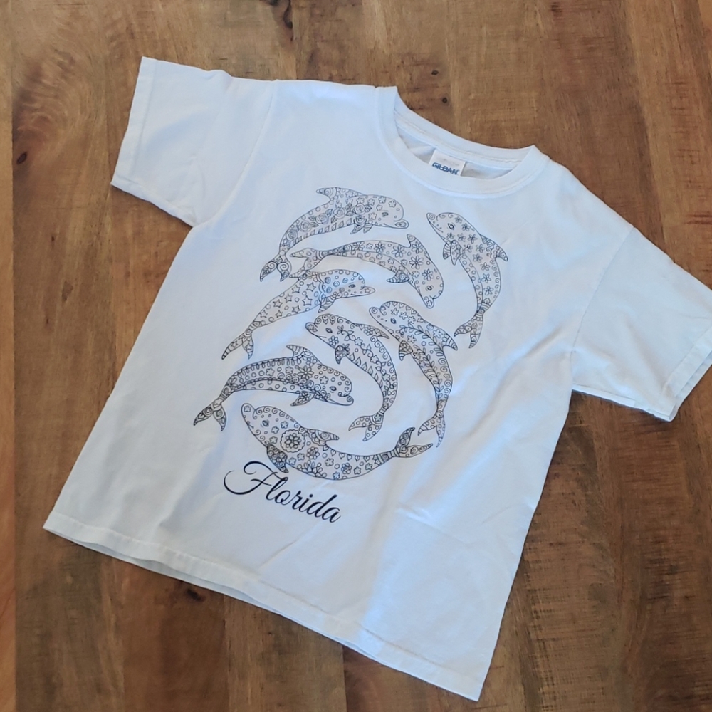 Girls youth small color changing Florida T-shirt